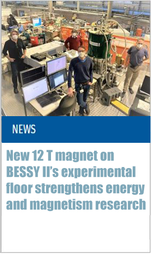 New 12 T magnet on BESSY IIs experimental floor strengthens energy and magnetism research